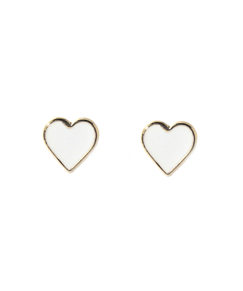 Ray BEAMS(レイビームス)の「プチ エポハート ピアス(ピアス(両耳用)・レディース・ピンク/レッド系その他/ホワイト/レッド/ブルー/ブラック/ゴールド/パープル/ブルー系その他2/オフホワイト/イエロー・ONE SIZE)」の2枚目の写真