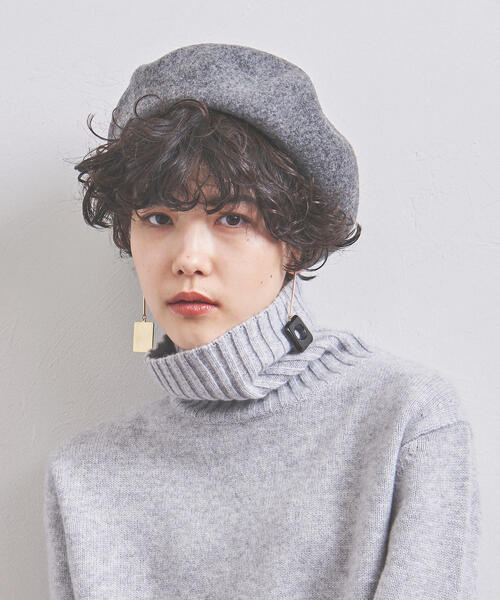 UNITED ARROWS(ユナイテッドアローズ)の「UBSC FELT ベレー帽◆(ハンチング/ベレー帽・レディース・ベージュ/グレー/ブラック・FREE)」の1枚目の写真