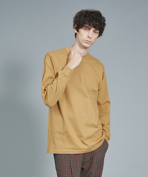 PRO CLUB （プロクラブ）の「【PRO CLUB】クルーネック　ヘビーウェイトロングTシャツ（Tシャツ/カットソー・メンズ・ホワイト/ブラック/ネイビー/ブラウン/グレー/グリーン/ボルドー/マスタード・2/3/4）」の8枚目の写真