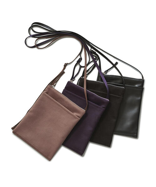 BEAUTY&YOUTH UNITED ARROWS(ビューティーアンドユースユナイテッドアローズ)の「BY ライトファブリック ミニ ショルダーバッグ ◇(ショルダーバッグ・メンズ・パープル/ベージュ/その他1/ブラック/シルバー・FREE)」の15枚目の写真