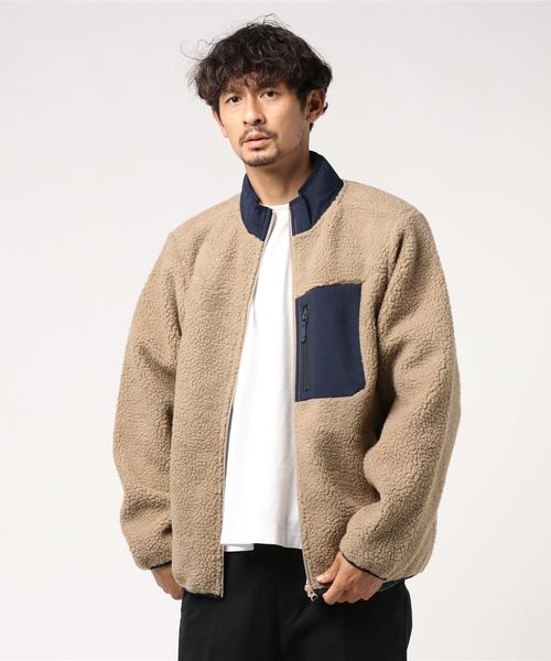 VIBGYOR(ヴィブジョー)の「VIBGYOR Select/ スタンドネックフルZIP(MAP)(ブルゾン・メンズ・ブラック/ベージュ/グレー/カーキ/アイボリー/ホワイト系その他・MEDIUM/LARGE/X-LARGE)」の4枚目の写真