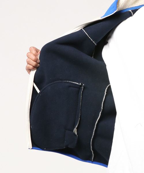 VIBGYOR(ヴィブジョー)の「VIBGYOR Select/ スタンドネックフルZIP(MAP)(ブルゾン・メンズ・ブラック/ベージュ/グレー/カーキ/アイボリー/ホワイト系その他・MEDIUM/LARGE/X-LARGE)」の8枚目の写真