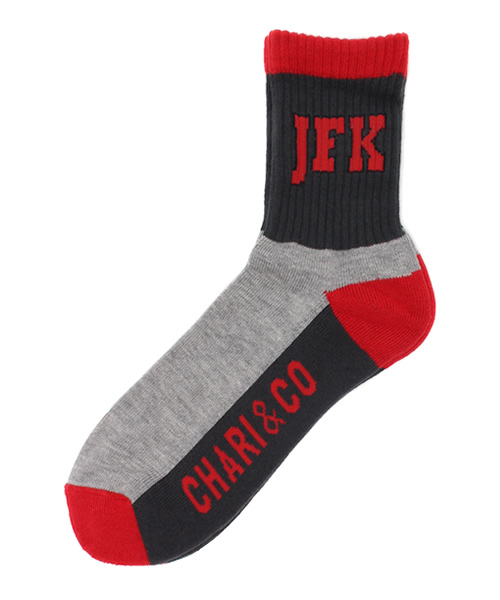 CHARI&CO（チャリアンドコー）の「CHARI&CO NYC / M ソックス JFK（ソックス/靴下・メンズ・ホワイト/グレー/ネイビー・ONE SIZE）」の2枚目の写真