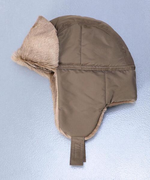 Hender Scheme(エンダースキーマ)の「<Hender Scheme>FUR PILOT CAP/キャップ ◆(キャップ・レディース・ホワイト/レッド/ブラウン/ブラック・FREE)」の9枚目の写真
