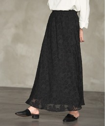 Aunt Marie's | AUNT MARIE'S シフォンカットジャガードスカート(スカート)