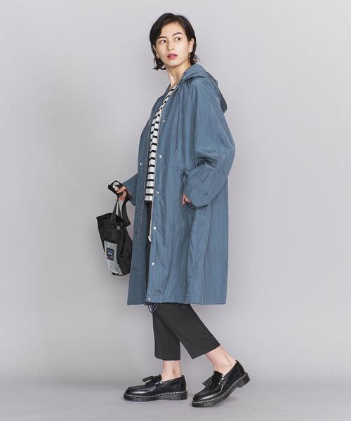BEAUTY&YOUTH UNITED ARROWS（ビューティーアンドユースユナイテッドアローズ）の「BY ナイロンシャインタフタフードブルゾンコート о（その他アウター・レディース・ベージュ/コバルトブルー/その他7/その他2・M/S）」の22枚目の写真