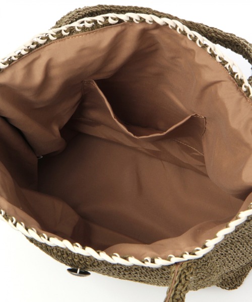 BAYFLOW（ベイフロー）の「20SSペーパータックロゴトートL（トートバッグ・レディース・ブラウン/ナチュラル・FREE）」の6枚目の写真