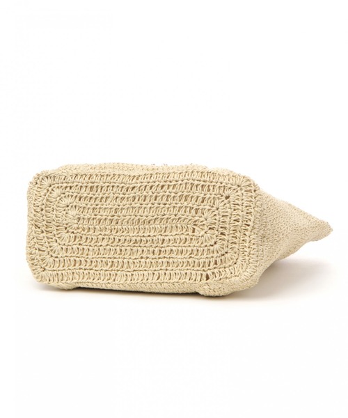 BAYFLOW（ベイフロー）の「20SSペーパータックロゴトートL（トートバッグ・レディース・ブラウン/ナチュラル・FREE）」の5枚目の写真