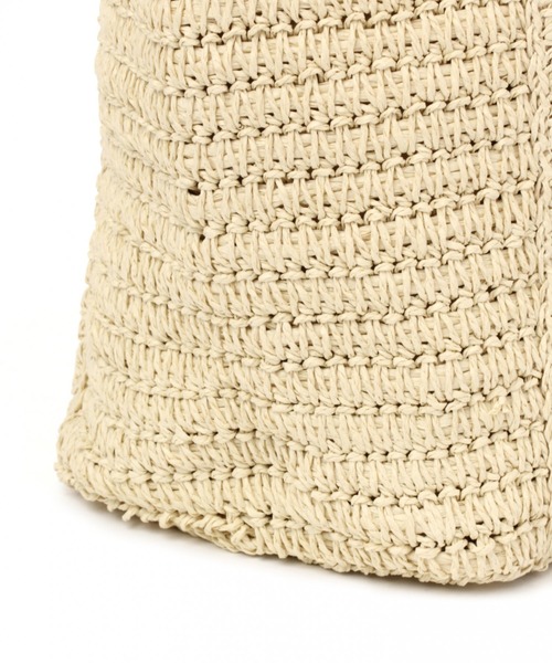 BAYFLOW（ベイフロー）の「20SSペーパータックロゴトートL（トートバッグ・レディース・ブラウン/ナチュラル・FREE）」の9枚目の写真