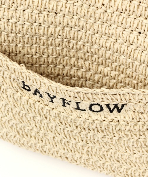 BAYFLOW（ベイフロー）の「20SSペーパータックロゴトートL（トートバッグ・レディース・ブラウン/ナチュラル・FREE）」の4枚目の写真