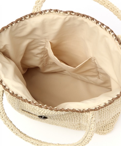 BAYFLOW（ベイフロー）の「20SSペーパータックロゴトートL（トートバッグ・レディース・ブラウン/ナチュラル・FREE）」の11枚目の写真