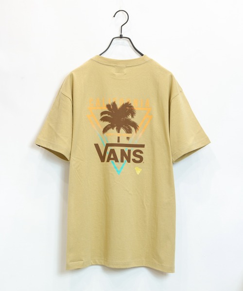 VANS(バンズ)の「VANS-FLV PALM TREE Tシャツ(Tシャツ/カットソー・メンズ・ホワイト/ブラック/ベージュ・M/L)」の1枚目の写真