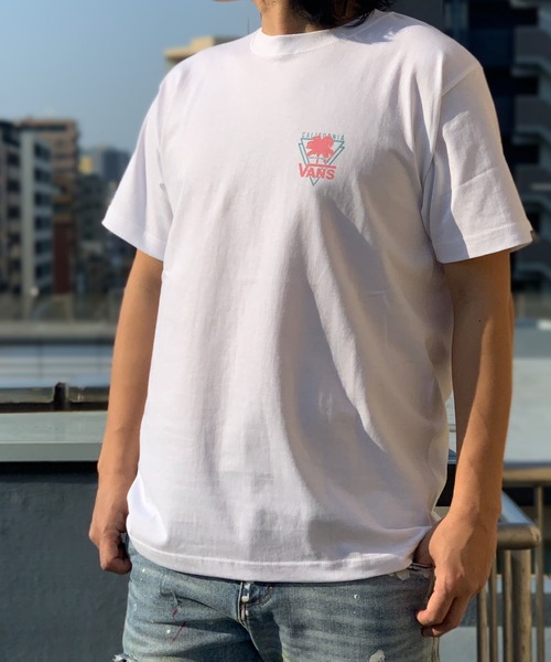 VANS(バンズ)の「VANS-FLV PALM TREE Tシャツ(Tシャツ/カットソー・メンズ・ホワイト/ブラック/ベージュ・M/L)」の6枚目の写真