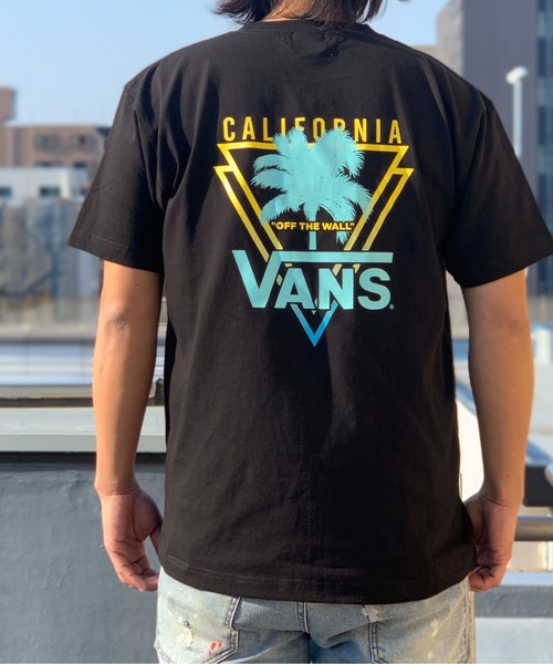 VANS(バンズ)の「VANS-FLV PALM TREE Tシャツ(Tシャツ/カットソー・メンズ・ホワイト/ブラック/ベージュ・M/L)」の5枚目の写真