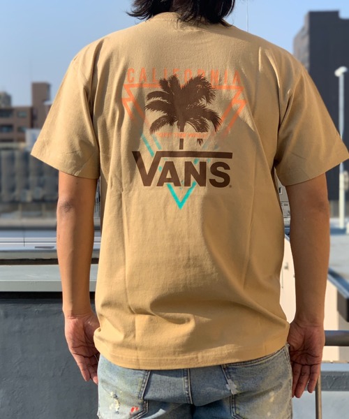 VANS(バンズ)の「VANS-FLV PALM TREE Tシャツ(Tシャツ/カットソー・メンズ・ホワイト/ブラック/ベージュ・M/L)」の4枚目の写真