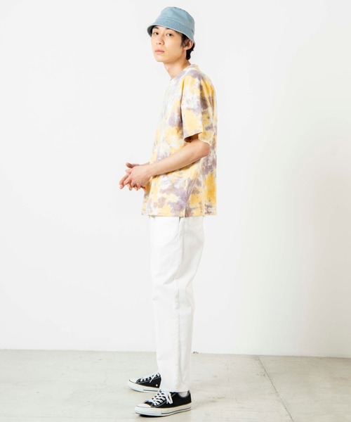 WEGO（ウィゴー）の「WEGO/タイダイビッグ半袖Tシャツ（Tシャツ/カットソー・メンズ・パープル/ピンク・MEDIUM/LARGE）」の4枚目の写真