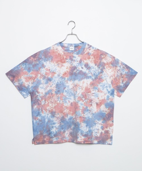 WEGO（ウィゴー）の「WEGO/タイダイビッグ半袖Tシャツ（Tシャツ/カットソー・メンズ・パープル/ピンク・MEDIUM/LARGE）」の9枚目の写真