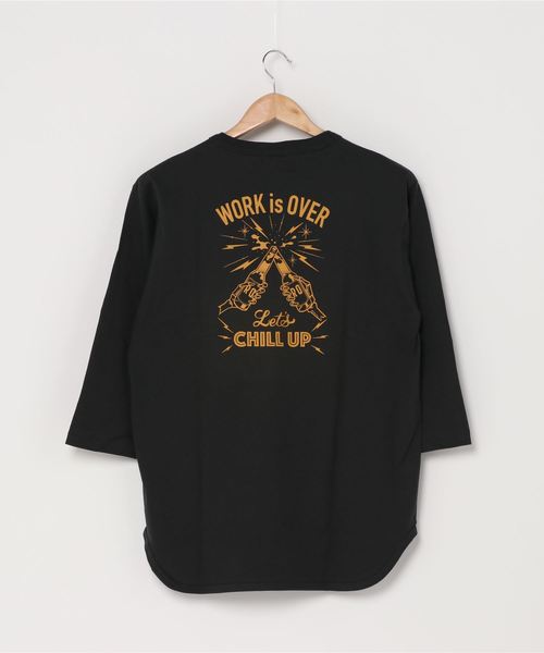 ROTAR（ローター）の「WORK is OVER BB Tee バックプリント（Tシャツ/カットソー・メンズ・スミクロ/ホワイト×レッド/ホワイト系その他・X-LARGE/SMALL/LARGE/MEDIUM）」の12枚目の写真