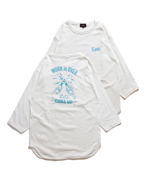 WORK is OVER BB Tee バックプリント（Tシャツ/カットソー）｜ROTAR（ローター）