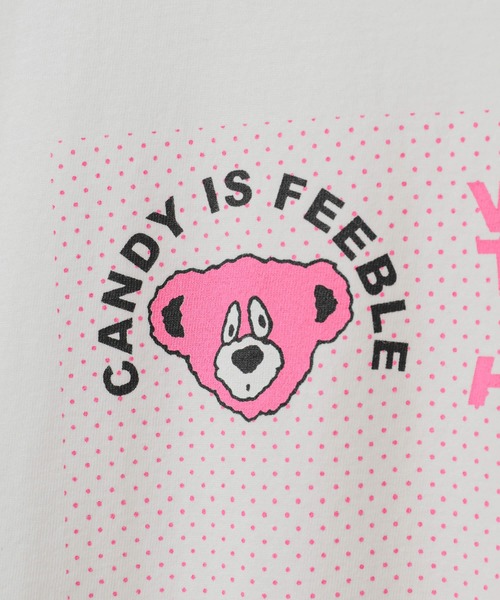 Candy Stripper（キャンディストリッパー）の「DEPRAVED CANDY BIG BIG Tシャツ（Tシャツ/カットソー・レディース・オフホワイト/ブラック/グリーン/ラベンダー・2）」の7枚目の写真