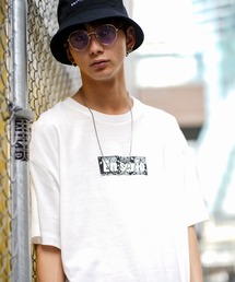 En serio TOKYO | 吸湿速乾機能ボディ/JAPANクラフトBOXロゴ/ルーズシルエットTシャツ(Tシャツ/カットソー)