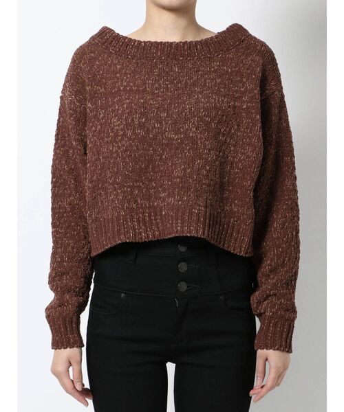 EMODA（エモダ）の「バルキーマットモールニット（ニット/セーター・レディース・ホワイト/ブラック/ブラウン・FREE）」の12枚目の写真