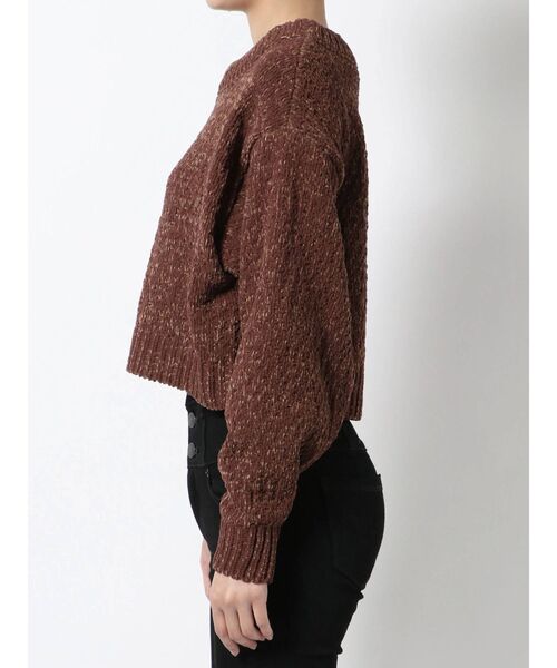 EMODA（エモダ）の「バルキーマットモールニット（ニット/セーター・レディース・ホワイト/ブラック/ブラウン・FREE）」の16枚目の写真