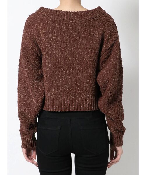 EMODA（エモダ）の「バルキーマットモールニット（ニット/セーター・レディース・ホワイト/ブラック/ブラウン・FREE）」の17枚目の写真