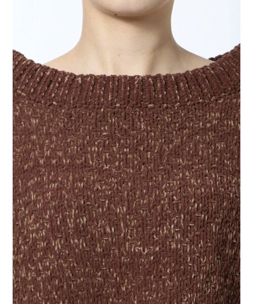 EMODA（エモダ）の「バルキーマットモールニット（ニット/セーター・レディース・ホワイト/ブラック/ブラウン・FREE）」の18枚目の写真