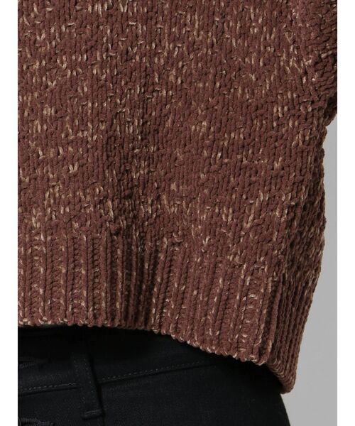 EMODA（エモダ）の「バルキーマットモールニット（ニット/セーター・レディース・ホワイト/ブラック/ブラウン・FREE）」の20枚目の写真