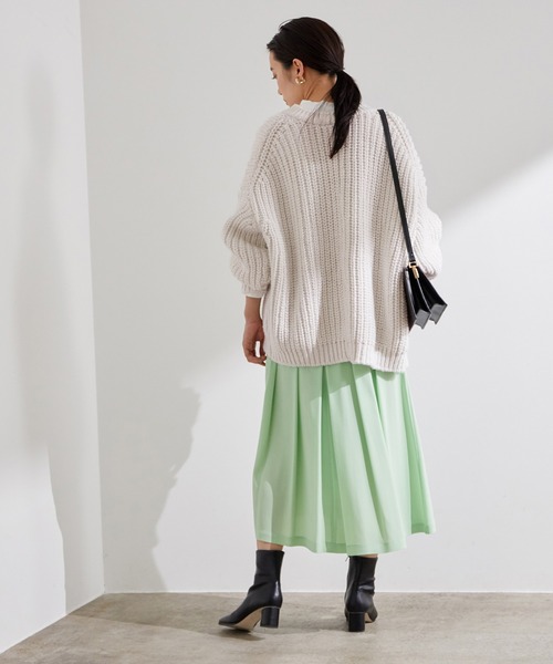 ADAM ET ROPE'（アダムエロペ）の「【WEB限定】ハンドライクニットカーディガン（カーディガン/ボレロ・レディース・ブラウン/キナリ・FREE）」の6枚目の写真