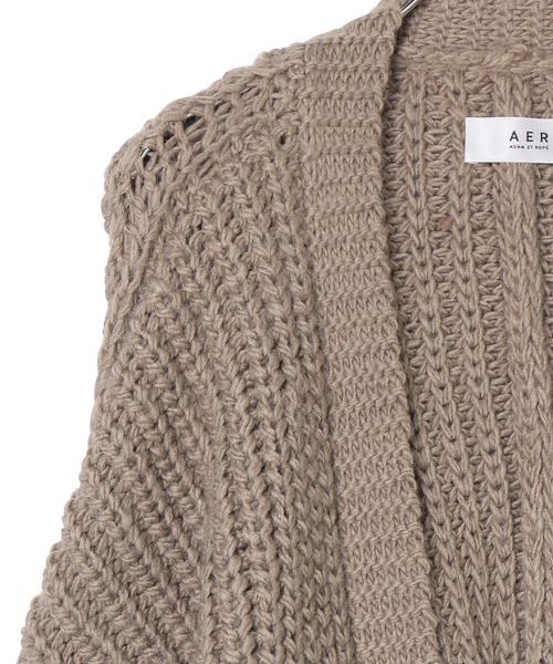 ADAM ET ROPE'（アダムエロペ）の「【WEB限定】ハンドライクニットカーディガン（カーディガン/ボレロ・レディース・ブラウン/キナリ・FREE）」の13枚目の写真
