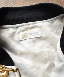 【ヴィンテージ】古着 コート ジップアップ スカーフ柄 黒 レトロ 53971666b_b_08_215.jpg