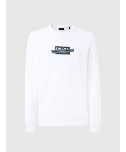 DIESEL ホワイト 長袖カットソー DIESEL ホワイト 長袖カットソー - メルカリ