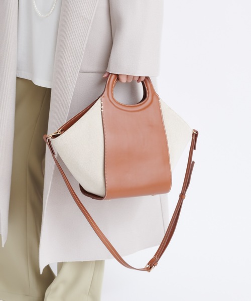 DouDou（ドゥドゥ）の「オーバルハンドルバッグ（ハンドバッグ・レディース・ブラック/ブラウン・FREE）」の4枚目の写真