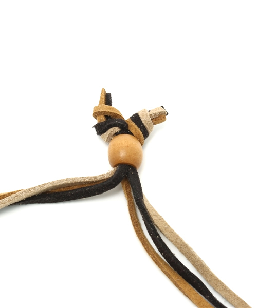 チャイハネ（チャイハネ）の「【チャイハネ】ロングフェザーネックレス（ネックレス・レディース・ブラウン/グリーン・FREE）」の5枚目の写真