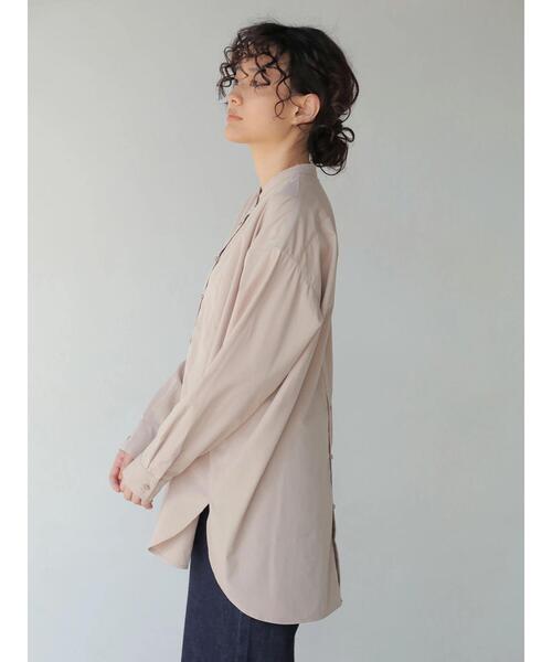 AMERICAN HOLIC(アメリカンホリック)の「バンドカラーバックスリットシャツチュニック *(Tシャツ/カットソー・レディース・チェック/オフホワイト/ピンク/ブラウン・FREE)」の13枚目の写真