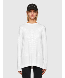 DIESEL | レディース フィッシュボーン 長袖Tシャツ(Tシャツ/カットソー)