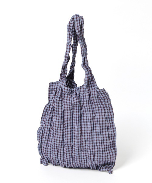 LOWRYS FARM(ローリーズファーム)の「ワッシャープリーツトートBAG 928883(エコバッグ/サブバッグ・レディース・ブルー/グリーン/アイボリー・FREE)」の4枚目の写真