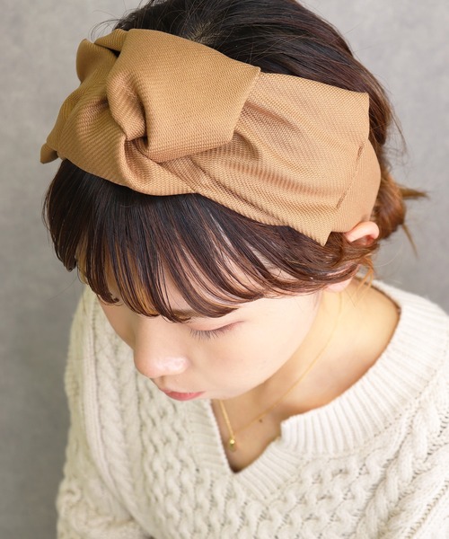 Voov ブーブ の リボンボリュームヘアターバン ヘアバンド Wear