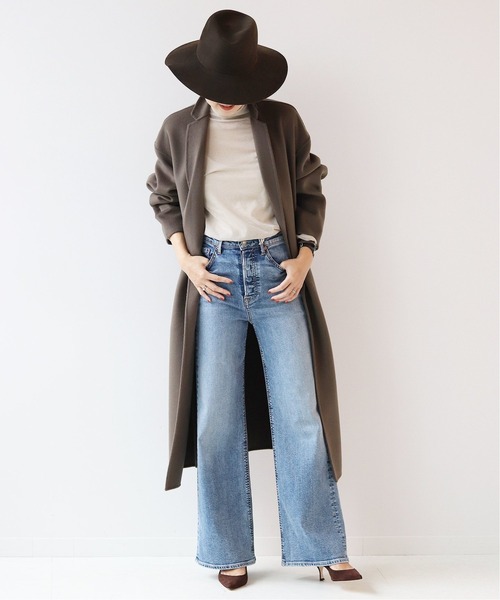 Plage ハミルトン ロングコートカーキ 36 Plage - Plage ハミルトンテーラードコート 20AW カーキ 36の