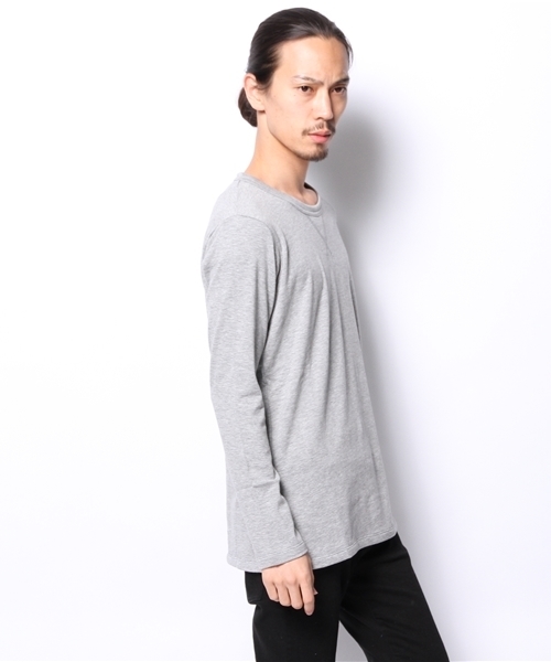 Lui's（ルイス）の「Lui's 裏パイルロングスリーブカットソー（Tシャツ/カットソー・メンズ・ブラック/グレー/ホワイト・SMALL/MEDIUM）」の5枚目の写真