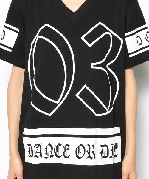 DANCE LB-03（ダンス エルビー・ゼロスリー）の「DOD　BIG　Tシャツ（Tシャツ/カットソー・レディース・ホワイト系/ブラック系・FREE）」の3枚目の写真