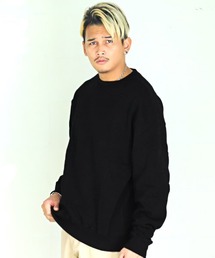 裏起毛ドロップショルダートレーナー