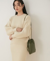 ADAM ET ROPE' | 【WEB限定】【セットアップ対応】変形編みプルオーバー(ニット/セーター)