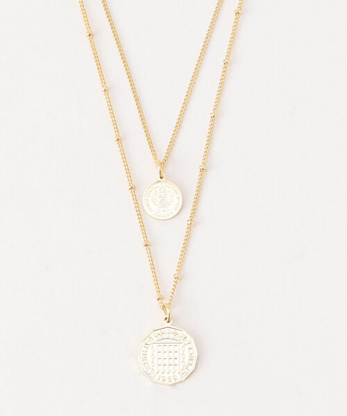 NOLLEY’S（ノーリーズ）の「[新色追加]コイン2連ネックレス（ネックレス・レディース・ゴールド・FREE）」の2枚目の写真