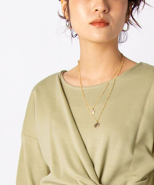 NOLLEY’S（ノーリーズ）の「[新色追加]コイン2連ネックレス（ネックレス・レディース・ゴールド・FREE）」の4枚目の写真