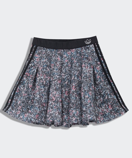 adidas アディダス 花柄 Aライン スカート サイドライン 総柄