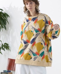 ENDER PRODUCTS | オーバーサイズ コットン裏毛 ミックスパターン柄 クルーネックプルオーバースウェット【ENDER PRODUCTS/エンダープロダクツ】(スウェット)