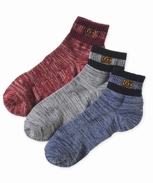 セール G T Hawkins ショート丈ソックス 3足組み ソックス 靴下 Hawkins ホーキンス のファッション通販 Zozotown